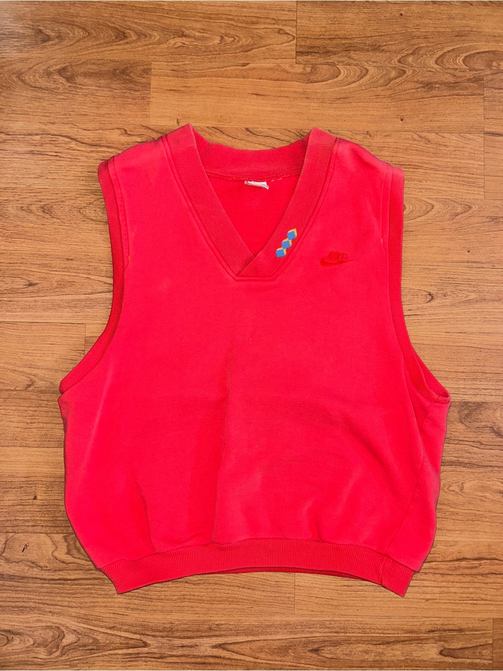 Vintage 90S Nike Tennis Cotton Pullover Vest Size M